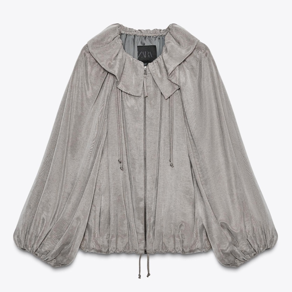 Zara Flowy Bomber Jacket